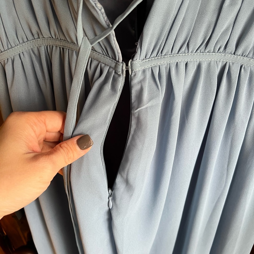 Lulu size large dress light blue color - Picture 6 of 7